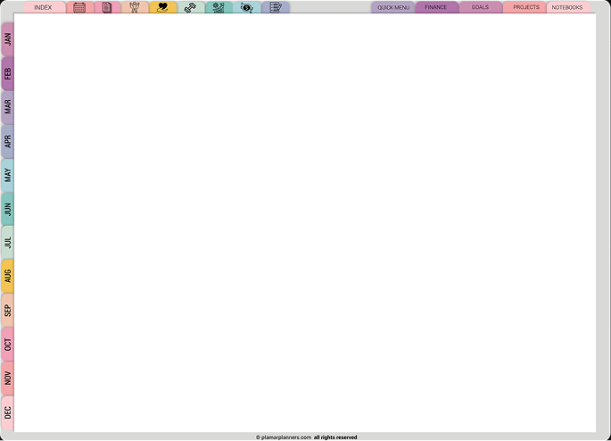 Digital Planner Mockup on iPad